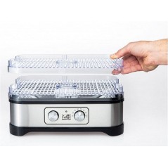 "FRITEL Family Food Dehydrator Silver/Gray - Preserve Freshness & Flavor with Style!"